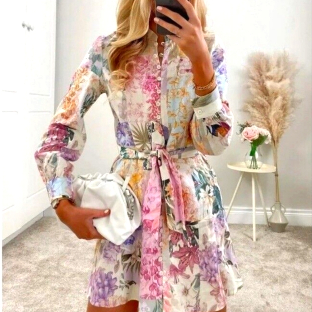 ZARA Floral Mini Dress
